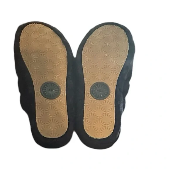 UGG House shoes Slippers Sandal Womens Fluff Yeah Slide Black - size 8 - Picture 6 of 7